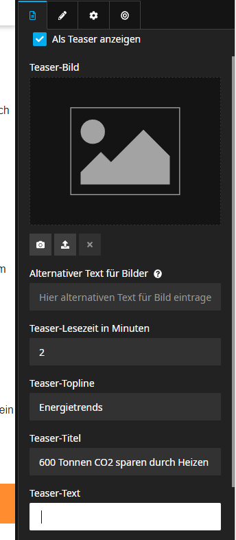 Screenshot Artikel anlegen Screenshot Artikel anlegen